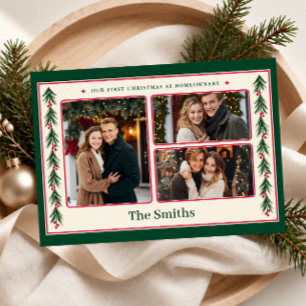 First Christmas as Homeowners 3 Photo Holiday Card