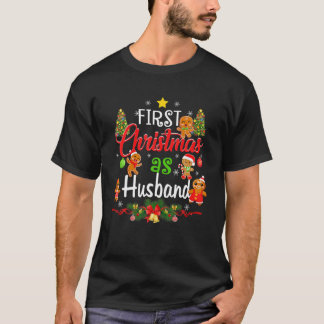 First Christmas As Husband Family Matching Pajama T-Shirt