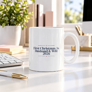 First Christmas As Husband & Wife 2026 Funny Mug