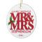First Christmas as Mr and Mrs married ornament
