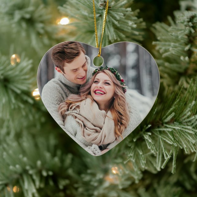 First Christmas as Mr. and Mrs. | Wedding Keepsake Ceramic Ornament (Tree)