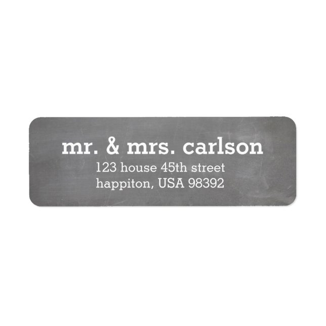 First Christmas as Mr. & Mrs. Chalkboard | (Front)