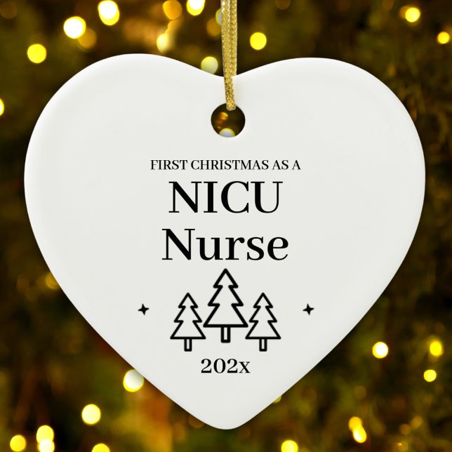 First Christmas As Nicu Nurse Neonatal Care Ceramic Ornament (First Christmas As Nicu Nurse Neonatal Care Ceramic Ornament
)