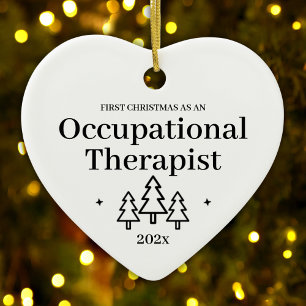 First Christmas As Occupational Therapist 2026 Ceramic Ornament