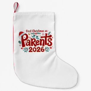 First Christmas as Parents Family Holiday Xmas Small Christmas Stocking