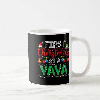 First Christmas As Yaya Family Matching New Yaya  Coffee Mug