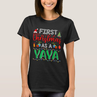 First Christmas As Yaya Family Matching New Yaya  T-Shirt