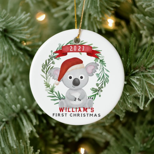 First Christmas Baby Name's Ornament (Tree)