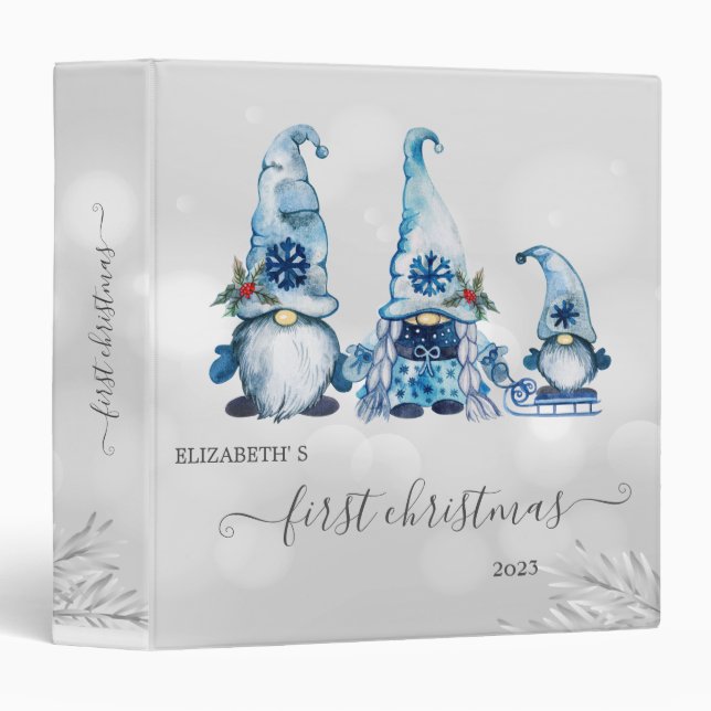 First Christmas, Blue Gnomes Binder (Front/Spine)