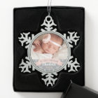 First Christmas Blush Pink Baby Girl Photo
