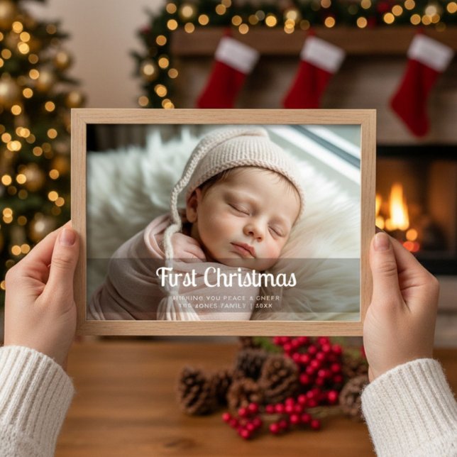 First Christmas Bright Family Christmas Card (Creator Uploaded)