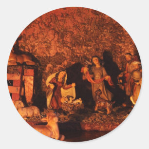 FIRST CHRISTMAS CLASSIC ROUND STICKER