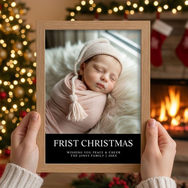 First Christmas Cute Family Holiday Card (Creator Uploaded)