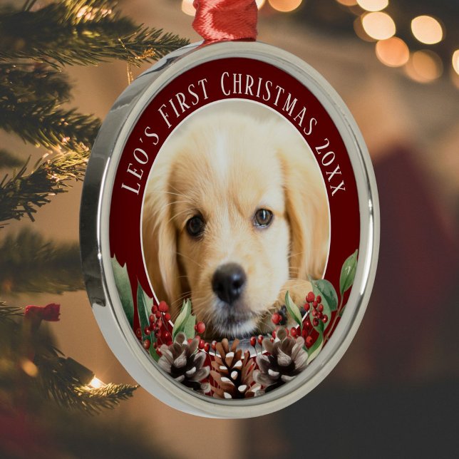 First Christmas Dog Photo Ornament  (Creator Uploaded)