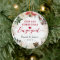 First Christmas Engaged Floral Wreath Photo