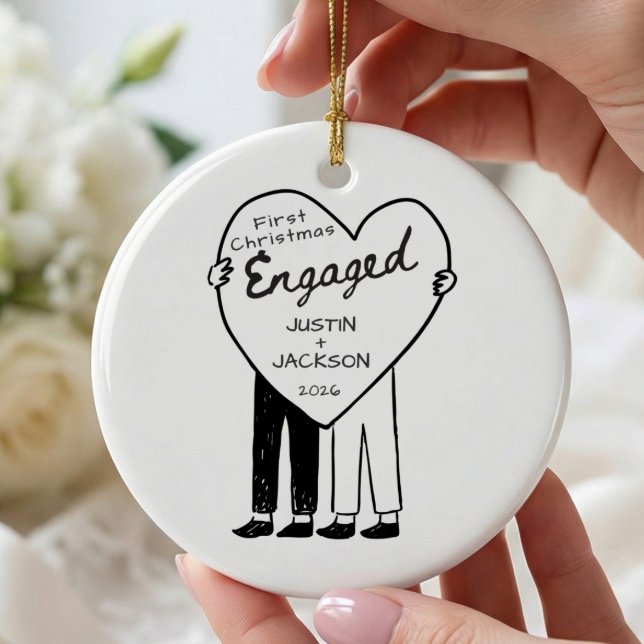 First Christmas Engaged Ornament (Creator Uploaded)