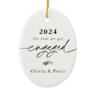 First Christmas Engaged Photo 