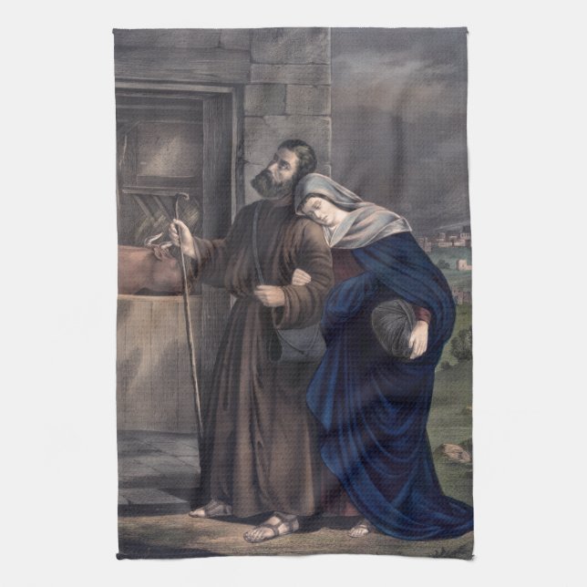 First Christmas Eve Kitchen Towel (Vertical)
