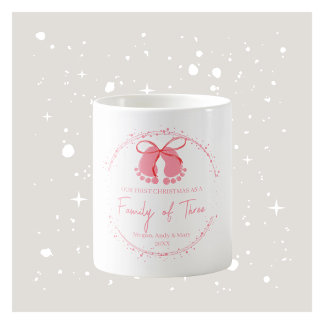 First Christmas Family Mug - Pink