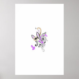 First Christmas Gift   Engaged Couple Keepsake Poster