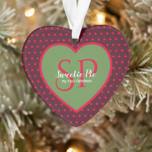 First Christmas Holiday Heart Ornament
