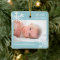 First Christmas Ice Blue Custom Photo Snowflakes