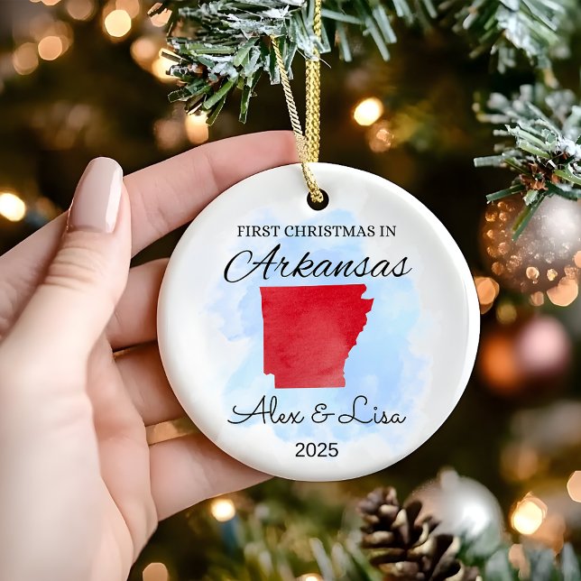 First Christmas in Arkansas State Ornament (Creator Uploaded)