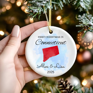 First Christmas in Connecticut State Ornament