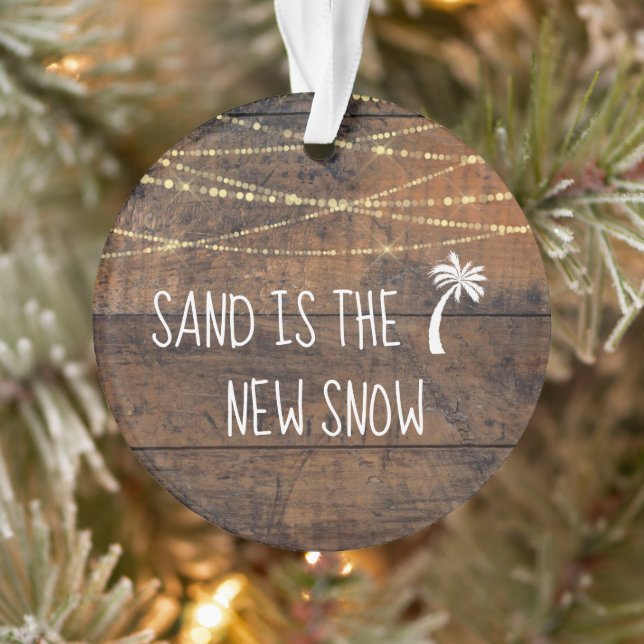First Christmas in Florida Dated Palm Tree Holiday Ornament (Tree)