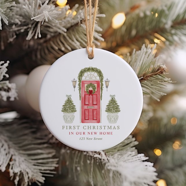 First Christmas in New Home  Ceramic Ornament (Creator Uploaded)