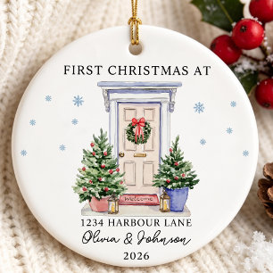 First Christmas In New Home Gift Ceramic Ornament