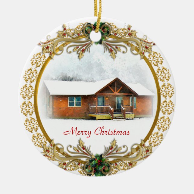 First Christmas in New Home ornament (Front)