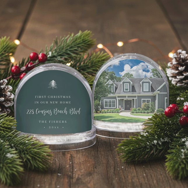 First Christmas in New Home Photo Snowglobe (Creator Uploaded)