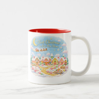 First Christmas In New Home Two-Tone Coffee Mug