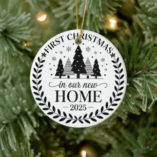First Christmas in Our New Home 2025 Ceramic Ornament