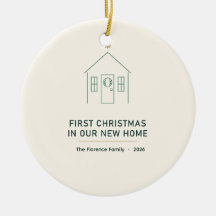 First Christmas in Our New Home 2026 Ornament