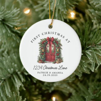 First Christmas in Our New Home Ceramic Ornament