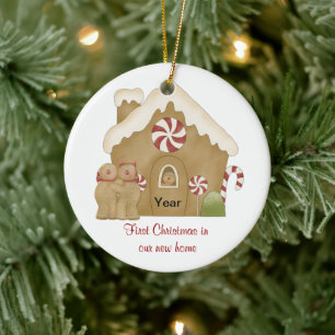 First Christmas in our New Home Ceramic Ornament