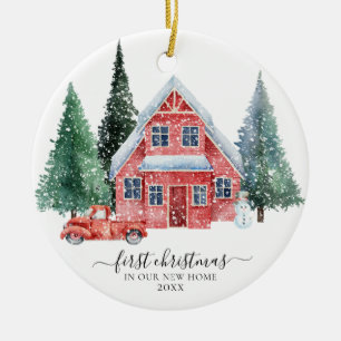 First Christmas in our New Home Ornament