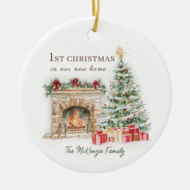 First Christmas In Our New Home Ornament (Front)