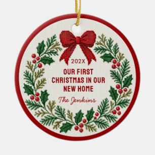 First Christmas in Our New Home Photo Ornament