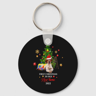 First Christmas In Our New Home Xmas Beagle Dog T Keychain