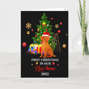 First Christmas In Our New Home Xmas Gift For Vizs Card