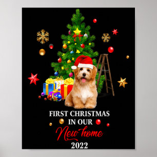 First Christmas In Our New Home Xmas Maltese Dog T Poster