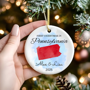 First Christmas in Pennsylvania State Ornament