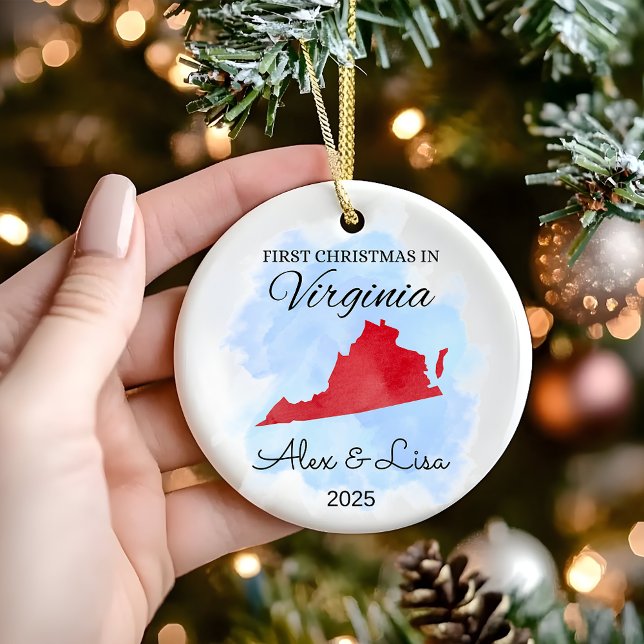 First Christmas in Virginia State Ornament (Creator Uploaded)