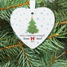 First Christmas Married 2024 Custom Couple Acrylic