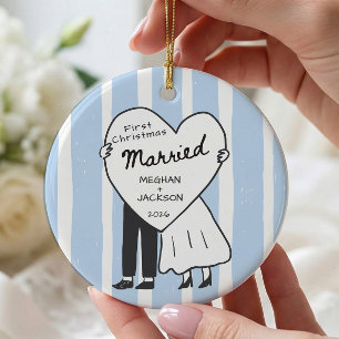 First Christmas Married Couple Ornament