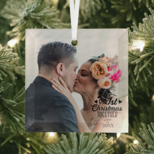 First Christmas Married Custom Christmas Ornament