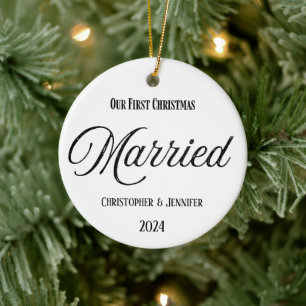 First Christmas Married Ornament